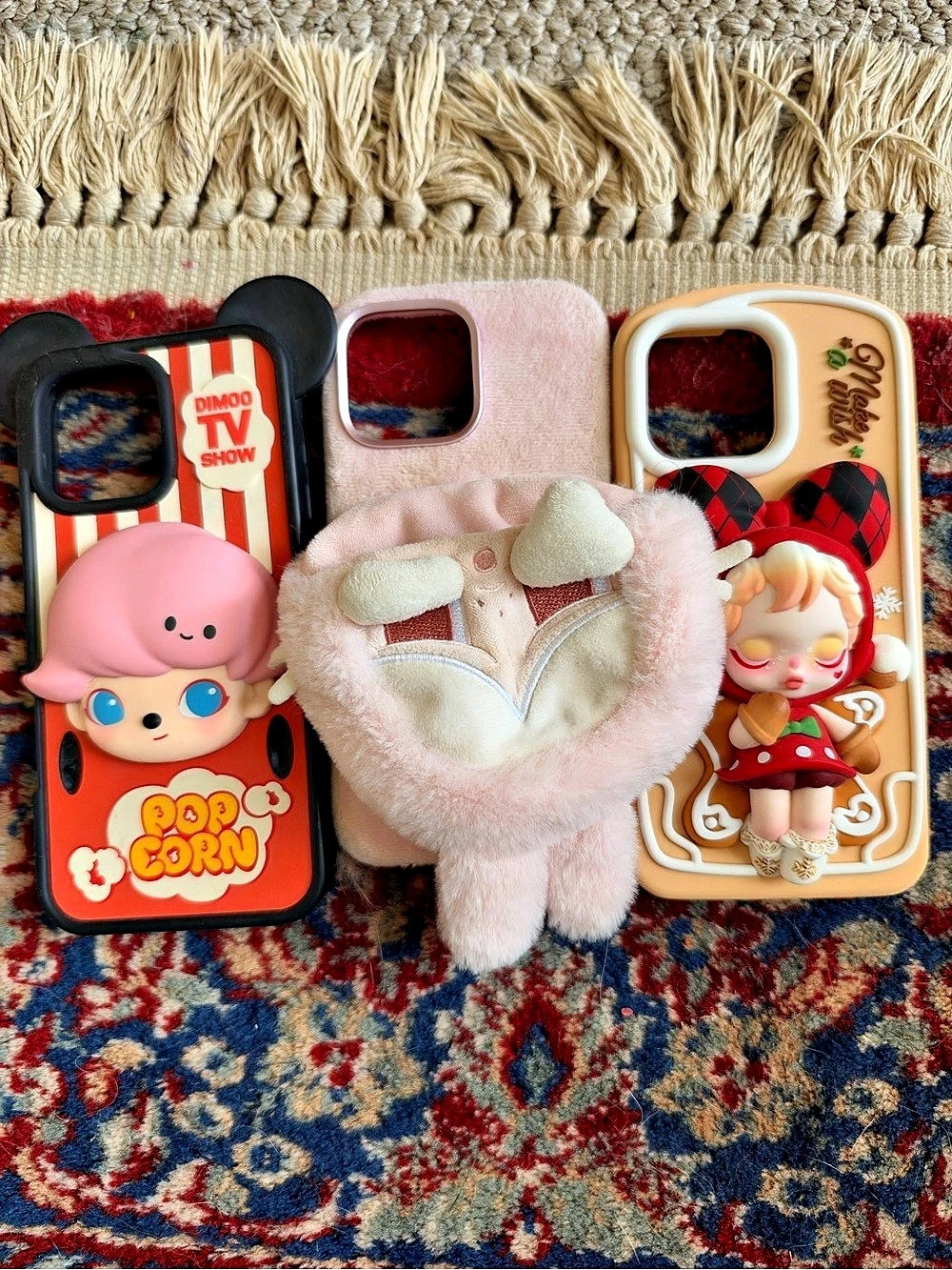 Pop Mart Dimoo World x Disney Series Phone Case Pink & Multicolor